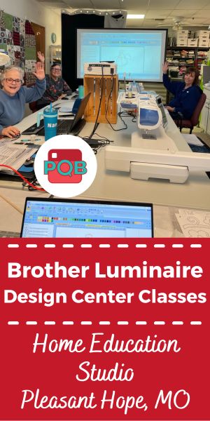 Brother Luminaire Design Center Classes at Home Education Studio in Pleasant Hope Mo
